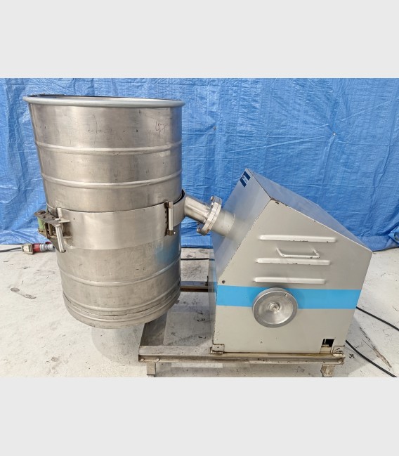 MEZCLADOR DE BIDONES GLATT CON BIDÓN INOX DE 200 L.